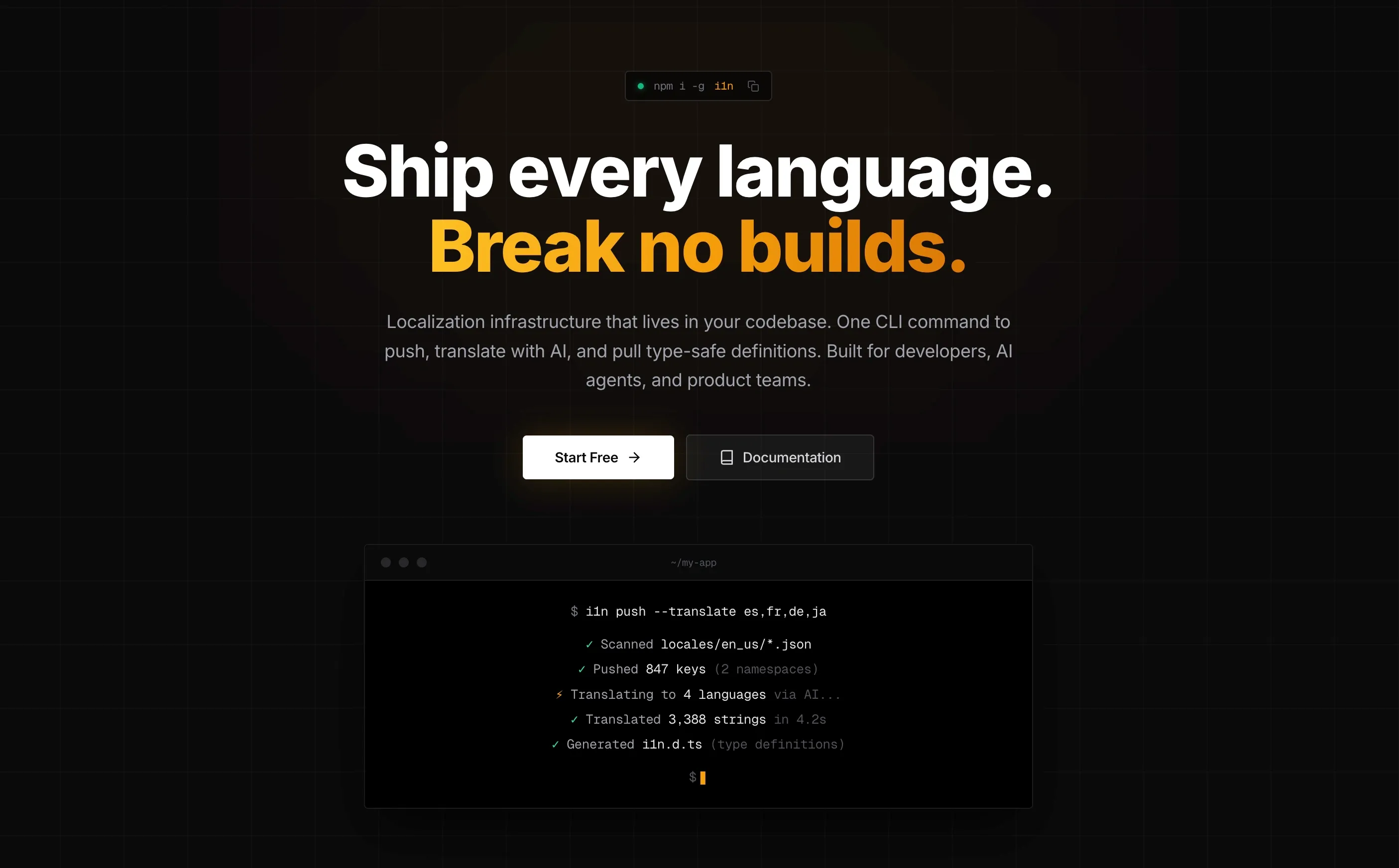 i1n - Localization Infrastructure Platform